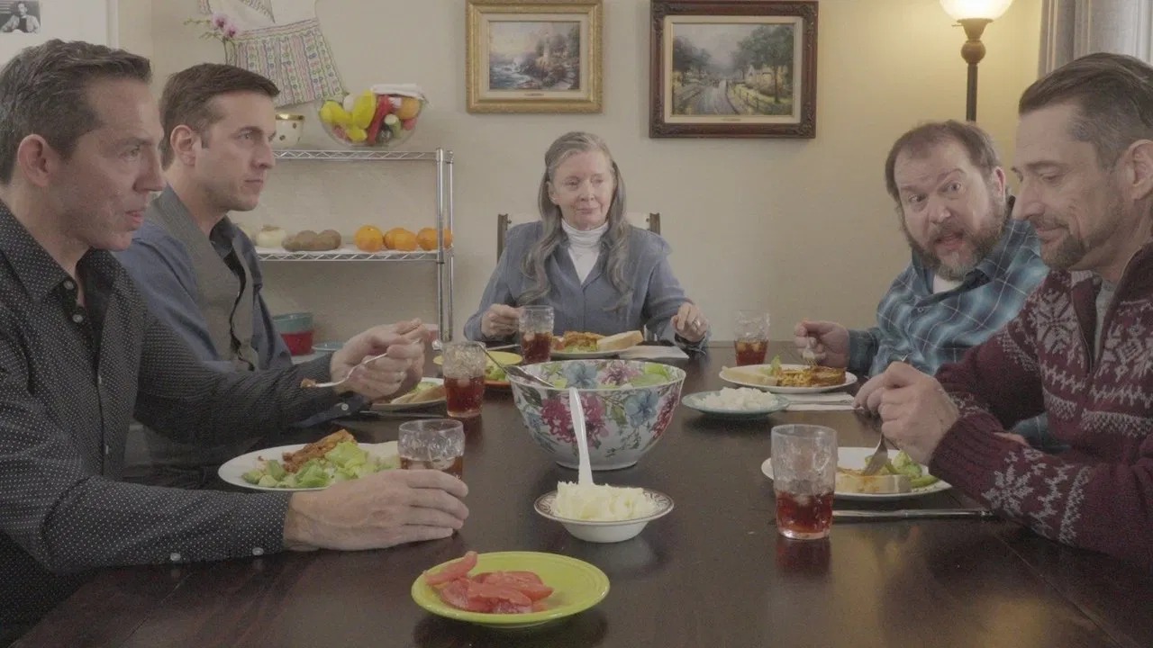 Snow Falling on Pumpkins