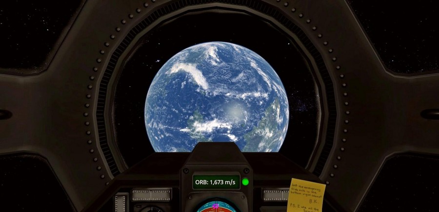 For here am I sitting in a tin can far above the world